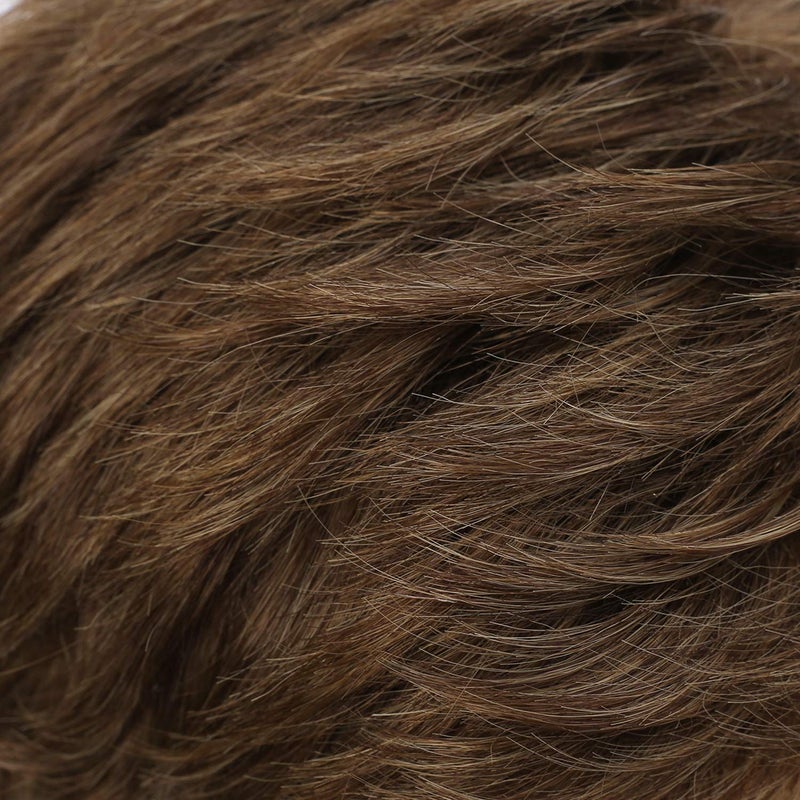 Kaneles Mens Short Brown Wig Synthetic Replacement Costume Halloween Natural Hair Wigs - Image 5
